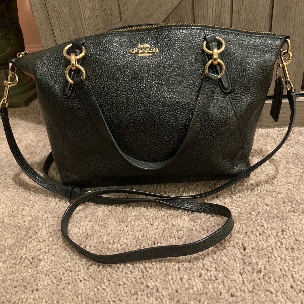 Coach small pebble leather kelsey satchel